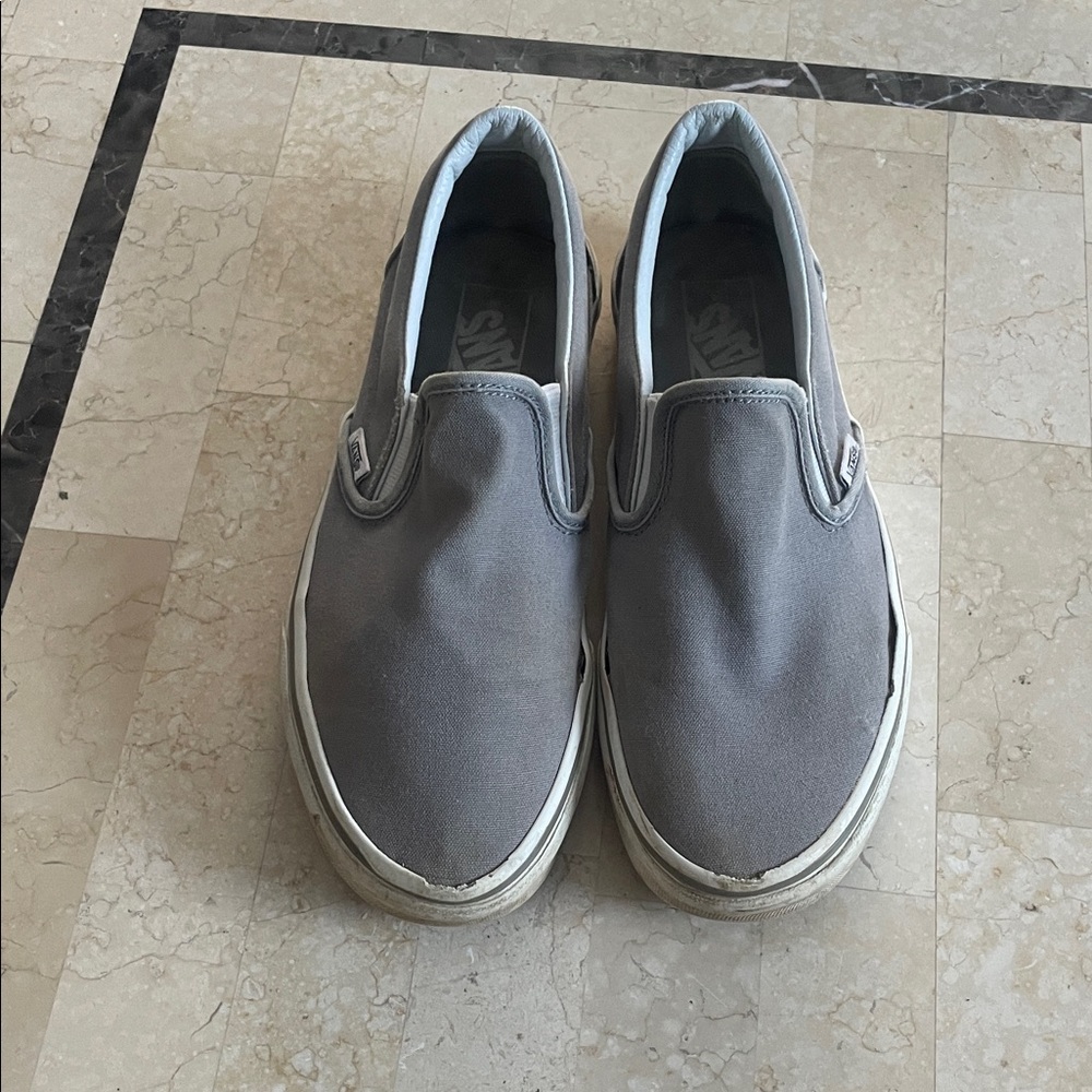 Vans Classic Gray Slip-On Sneakers